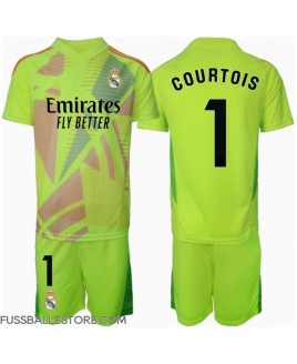 Günstige Real Madrid Thibaut Courtois #1 Torwart 3rd trikot Kinder 2024-25 Kurzarm (+ Kurze Hosen)